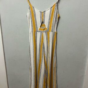 Love Tree Mustard and White Striped Garment